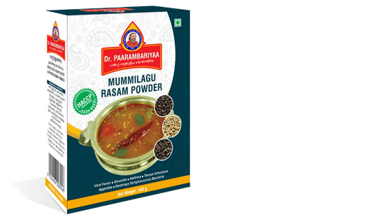 Mummilagu Rasam Powder - Dr Paarambariyaa Herbal Products